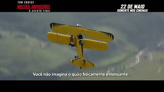Missão: Impossível - O Acerto Final | Bastidores: Tom Cruise no avião | Paramount Pictures Brasil